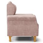 Poltrona De Amamentação Com Pés De Madeira Lucy Z39 Veludo Ro