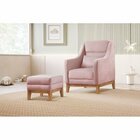 Poltrona De Amamentação Com Puff Áquila Rosa