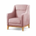 Poltrona De Amamentação Com Puff Áquila Rosa