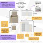 Poltrona De Amamentação Com Puff E Armário/balcão Multimóveis