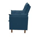 Poltrona De Amamentação Com Puff Isabella Bellamado Cor:azul