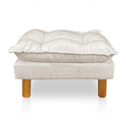 Poltrona De Amamentação Com Puff Laura Suede Bege - Pallazio