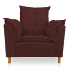 Poltrona De Amamentação Com Puff Laura Veludo - Pallazio - Ma