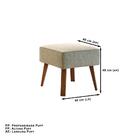 Poltrona De Amamentação Com Puff Marissol Linho Claro Areia C