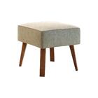 Poltrona De Amamentação Com Puff Marissol Linho Claro Areia C