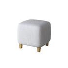 Poltrona De Amamentação Com Puff Pati Tecido Linho Cinza Caro