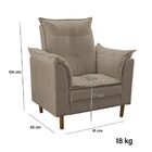 Poltrona De Amamentação Com Puff Quarto Bebê Leticia Suede Be