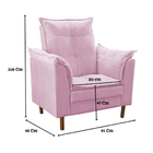 Poltrona De Amamentação Com Puff Quarto Bebê Leticia Suede Ro