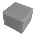 Poltrona De Amamentação Com Puff Serena Suede Grafite - Palla