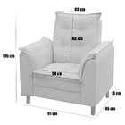 Poltrona De Amamentação Com Puff Suede Preto