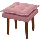 Poltrona De Amamentação Com Puff Suede Rosê