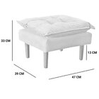 Poltrona De Amamentação Com Puff Suede Rosê