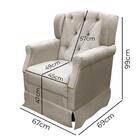 Poltrona De Amamentação Com Puff Ternura Creme