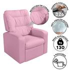 Poltrona De Amamentação Corino Rosa Letônia Shop Jm