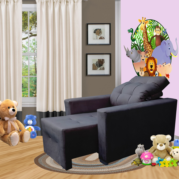 Poltrona De Amamentação E Decoração Quarto Sala Reclinável Le