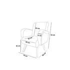 Poltrona De Amamentação E Descanso Com Puff Carlota Yescasa