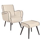 Poltrona De Amamentação E Descanso Com Puff Carlota Yescasa