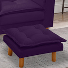 Poltrona De Amamentação E Descanso Marie Com Puff E Pés De Ma