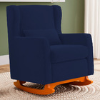 Poltrona De Amamentação E Descanso Zoe Com Base Balanço Suede