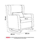 Poltrona De Amamentação E Descanso Zoe Com Base Balanço Suede