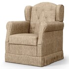 Poltrona De Amamentação E Puff Lívia Linho Bege