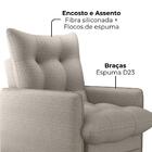 Poltrona De Amamentaçao E Puff Montreal Linho Vancouver Milan