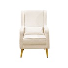 Poltrona De Amamentação Eduarda Puff Linho Bege - Blissbaby