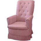 Poltrona De Amamentação Eduarda Veludo Rosê