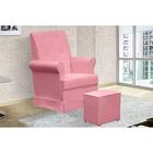 Poltrona De Amamentaçao Fixa Cleo Com Puff Ft Milani Store