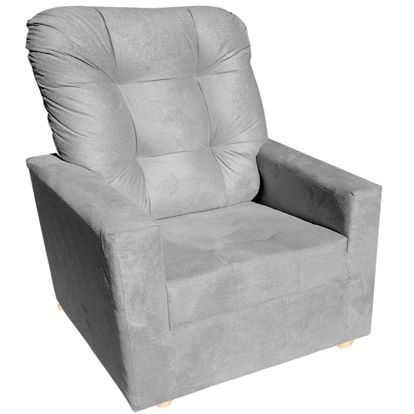 Poltrona De Amamentação Fixa Com Puff Alicia Grafitte