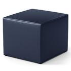 Poltrona De Amamentação Fixa Com Puff Lucy P04 Sintético Azul