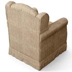 Poltrona De Amamentação Fixa Com Puff Lucy Z39 Linho Bege Esc