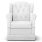 Poltrona De Amamentação Fixa Lucy Z39 Sintético Branco - Mpoz