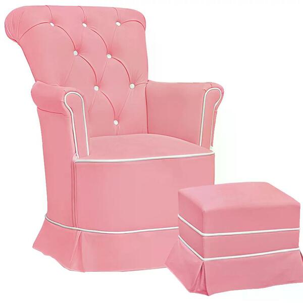 Poltrona De Amamentaçao Fixa Paola Com Puff Ft Milani Store