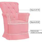 Poltrona De Amamentaçao Fixa Paola Com Puff Ft Milani Store