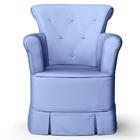 Poltrona De Amamentação Fixa Sophia P04 Sintético Azul - Mpoz