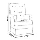 Poltrona De Amamentação Laura Botonê Corino Azul Escuro Kr-20