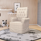 Poltrona De Amamentação Laura Linho Areia Tc183 Base Balanço