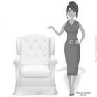 Poltrona De Amamentação Letícia Fixa Azul Bebê