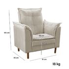 Poltrona De Amamentação Loana Com Puff Suede Bege