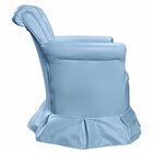 Poltrona De Amamentação Nana Com Balanço E Puff Azul