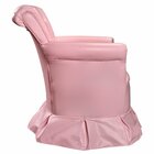 Poltrona De Amamentação Nana Com Balanço E Puff Rosa