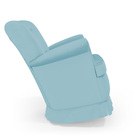 Poltrona De Amamentação Pandora Com Balanço A-043 Couro Azul