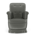 Poltrona De Amamentação Pandora Com Balanço N-023 Veludo Cinz
