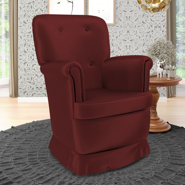 Poltrona De Amamentação Pandora Com Balanço N-034 Veludo Bord