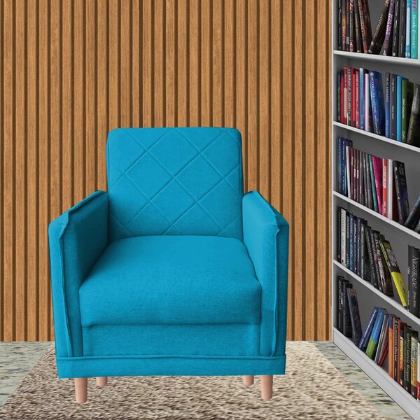 Poltrona De Amamentação Para Descanso Maite Turquesa