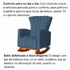 Poltrona De Amamentação Para Quarto Balanço Estofado Maressa