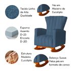 Poltrona De Amamentação Para Quarto Balanço Estofado Maressa