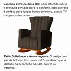 Poltrona De Amamentação Para Quarto Balanço Estofado Maressa