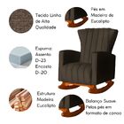 Poltrona De Amamentação Para Quarto Balanço Estofado Maressa